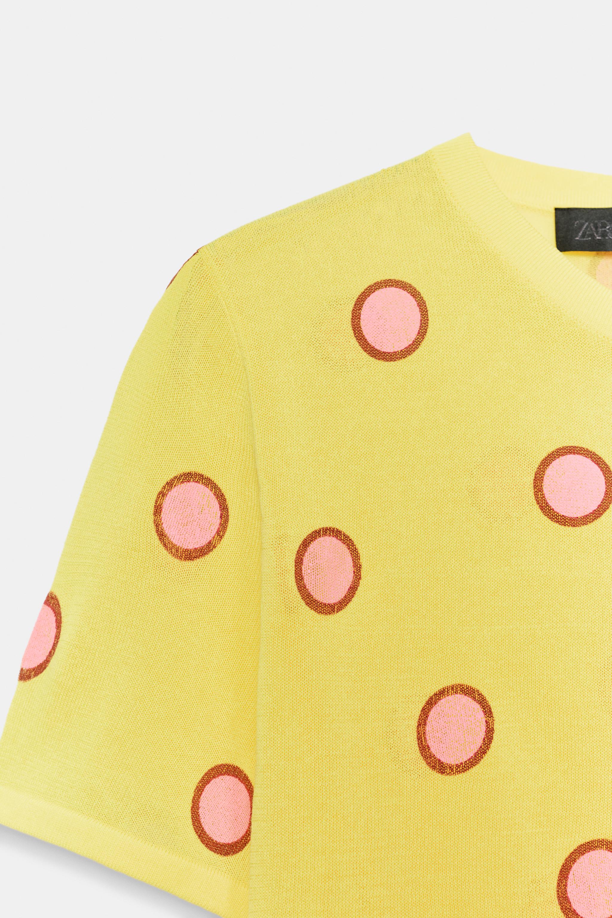 JACQUARD KNIT SHORT SLEEVE JACKET